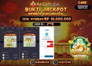 BUKTI JACKPOT SLOT KAISARLIGA RP.10.000.000.,-LUNAS