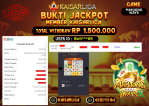 BUKTI JACKPOT SLOT KAISARLIGA RP.1.500.000.,-LUNAS