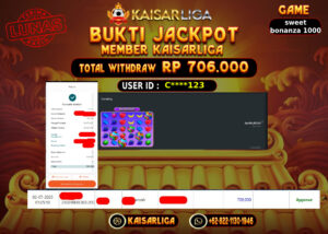 BUKTI JACKPOT SLOT KAISARLIGA RP.706.000.,-LUNAS