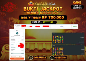 BUKTI JACKPOT SLOT KAISARLIGA RP.700.000.,-LUNAS