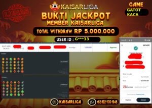 BUKTI JACKPOT SLOT KAISARLIGA RP.5000.000.,-LUNAS