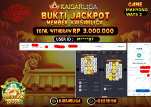 BUKTI JACKPOT SLOT KAISARLIGA RP.3.000.000.,-LUNAS