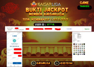 BUKTI JACKPOT SLOT KAISARLIGA RP. 1.052.000,-LUNAS