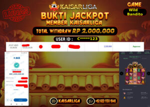 BUKTI JACKPOT SLOT KAISARLIGA RP. 2.000.000,-LUNAS