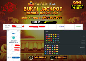 BUKTI JACKPOT SLOT KAISARLIGA RP. 1.0.000.000,-LUNAS