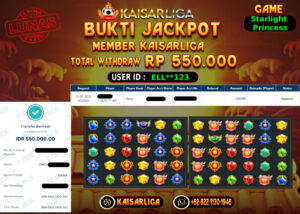 BUKTI JACKPOT SLOT KAISARLIGA RP. 550.000,-LUNAS