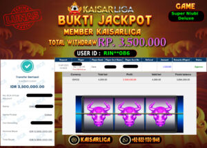 BUKTI JACKPOT SLOT KAISARLIGA RP. 3.500.000,-LUNAS