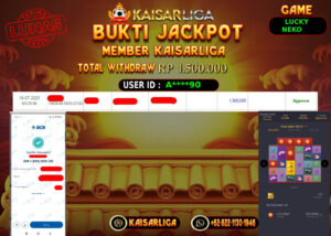 BUKTI JACKPOT SLOT KAISARLIGA RP. 1.500.000,-LUNAS