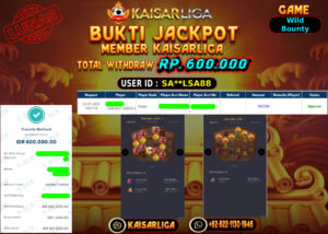 BUKTI JACKPOT SLOT KAISARLIGA RP. 600.000,-LUNAS
