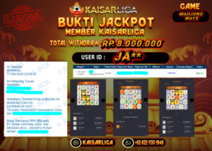 BUKTI JACKPOT SLOT KAISARLIGA RP. 8.000,000 LUNAS