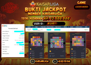 BUKTI JACKPOT SLOT KAISARLIGA RP. 12.500.000,-LUNAS