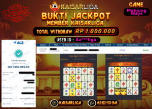 BUKTI JACKPOT SLOT KAISARLIGA RP. 1.000.000.- LUNAS