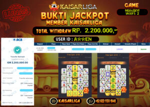 BUKTI JACKPOT SLOT KAISARLIGA RP. 2.200.000.- LUNAS