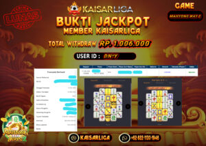BUKTI JACKPOT SLOT KAISARLIGA RP. 1.006.000,-LUNAS