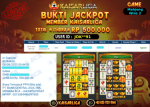 BUKTI JACKPOT SLOT KAISARLIGA RP. 500.000,-LUNAS