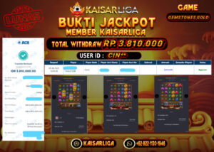 BUKTI JACKPOT SLOT KAISARLIGA RP. 3.810.000.- LUNAS