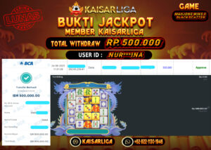 BUKTI JACKPOT SLOT KAISARLIGA RP. 500.000.- LUNAS