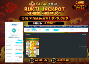 BUKTI JACKPOT SLOT KAISARLIGA RP. 1.070.000.- LUNAS
