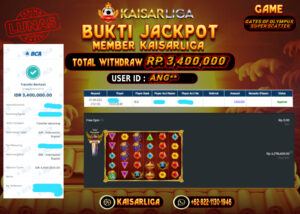 BUKTI JACKPOT SLOT KAISARLIGA RP. 3.400.000.- LUNAS