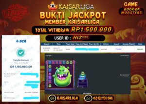 BUKTI JACKPOT SLOT KAISARLIGA RP. 1.500.000.- LUNAS