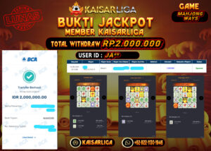 BUKTI JACKPOT SLOT KAISARLIGA RP. 2.000.000.- LUNAS