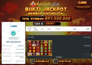 BUKTI JACKPOT SLOT KAISARLIGA RP. 1.300.000.- LUNAS
