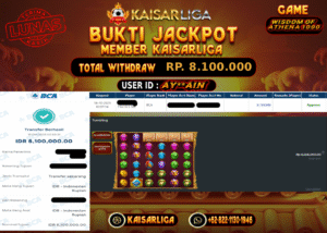 BUKTI JACKPOT SLOT KAISARLIGA RP. 8.100.000.- LUNAS
