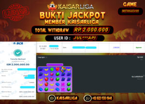 BUKTI JACKPOT SLOT KAISARLIGA RP. 2.000.000.- LUNAS