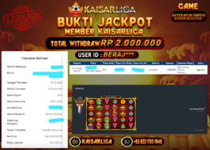 BUKTI JACKPOT SLOT KAISARLIGA RP. 2.000.000.- LUNAS