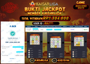 BUKTI JACKPOT SLOT KAISARLIGA RP. 1.304.000.- LUNAS