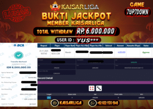 BUKTI JACKPOT SLOT KAISARLIGA RP. 6.000.000.- LUNAS